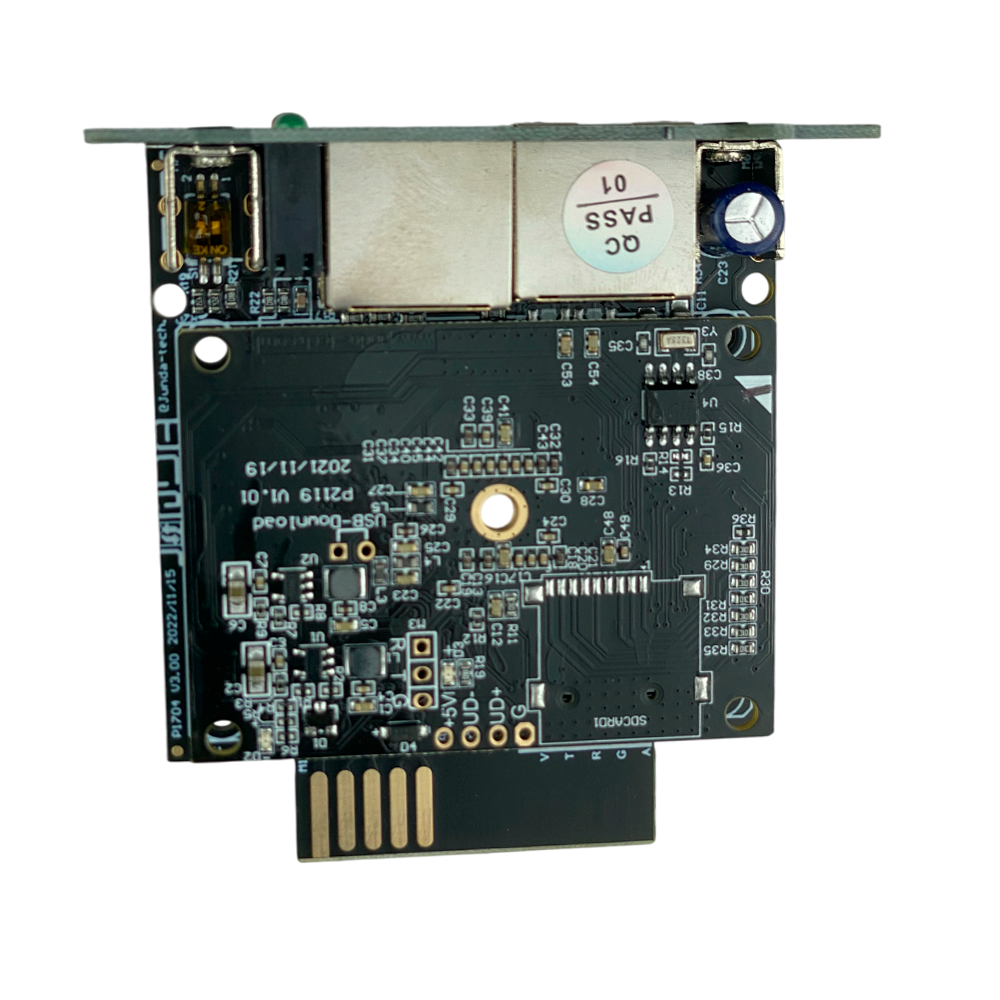 Placa Ethernet SNMP - Vista lateral
